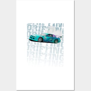 Drift Car Design Posters and Art